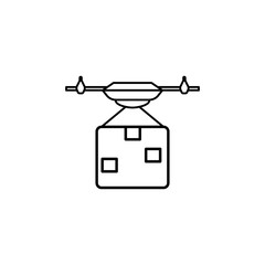 Aufkleber - Drone icon. Element of global logistics icon for mobile concept and web apps. Thin line Drone icon can be used for web and mobile