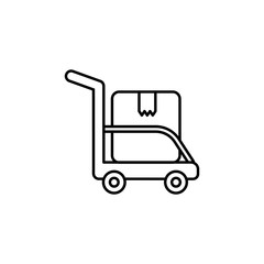 Poster - Move box icon. Element of global logistics icon for mobile concept and web apps. Thin line Move box icon can be used for web and mobile