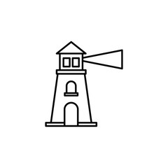 Aufkleber - Lighthouse icon. Element of global logistics icon for mobile concept and web apps. Thin line Lighthouse icon can be used for web and mobile