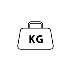 Poster - Package kg icon. Element of global logistics icon for mobile concept and web apps. Thin line Package kg icon can be used for web and mobile