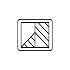 Aufkleber - Black and White sign icon. Element of image sign for mobile concept and web apps illustration. Thin line icon for website design and development, app development. Premium icon
