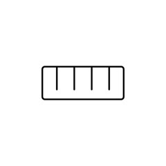 Poster - Ruler sign icon. Element of image sign for mobile concept and web apps illustration. Thin line icon for website design and development, app development. Premium icon