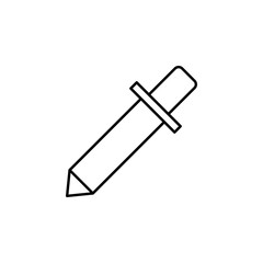 Poster - Pipette sign icon. Element of image sign for mobile concept and web apps illustration. Thin line icon for website design and development, app development. Premium icon