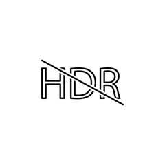 Aufkleber - HDR sign icon. Element of image sign for mobile concept and web apps illustration. Thin line icon for website design and development, app development. Premium icon
