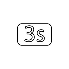 Poster - Timer sign icon. Element of image sign for mobile concept and web apps illustration. Thin line icon for website design and development, app development. Premium icon