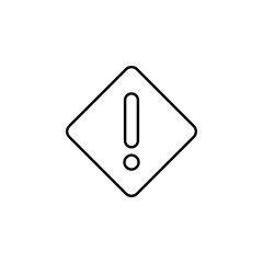 Aufkleber - danger sign. Element of construction icon for mobile concept and web apps. Thin line danger sign can be used for web and mobile