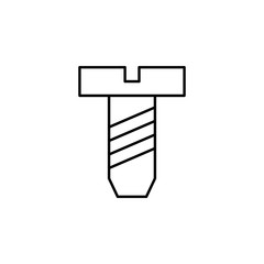 Poster - screw. Element of construction icon for mobile concept and web apps. Thin line screw can be used for web and mobile