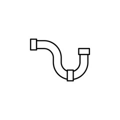 Aufkleber - pipe. Element of construction icon for mobile concept and web apps. Thin line pipe can be used for web and mobile