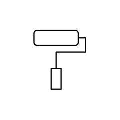 Aufkleber - paint roller. Element of construction icon for mobile concept and web apps. Thin line paint roller can be used for web and mobile