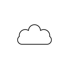 Poster - cloud storage icon. element of data security icon for mobile concept and web apps. thin line cloud s