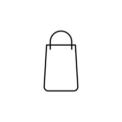 Poster - bag package icon. Element of electronic commerce icon for mobile concept and web apps. Thin line bag package icon can be used for web and mobile