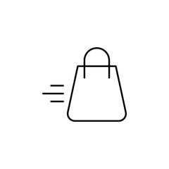 Poster - delivery of goods icon. Element of electronic commerce icon for mobile concept and web apps. Thin line delivery of goods icon can be used for web and mobile