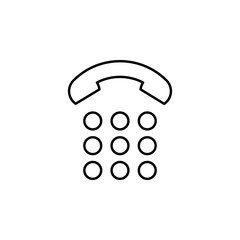 Poster - bell-tube icon. Element of electronic commerce icon for mobile concept and web apps. Thin line bell-tube icon can be used for web and mobile