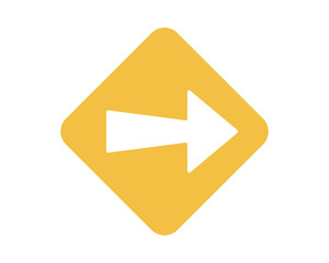 Canvas Print - right arrow direction icon logo image vector symbol