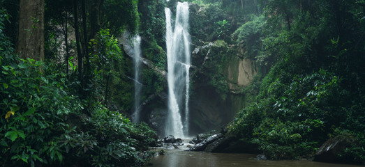 Waterfall Waterfall in nature travel mok fah waterfall