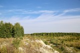 Fototapeta Natura - Landscape with rolling hills.
