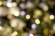 Blurred shiny background golden, white and blue colors for New Year and Christmas theme with copy space.