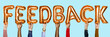 © Rawpixel.com - Orange alphabet helium balloons forming the text feedback