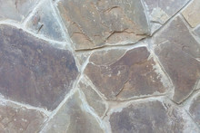 Stone Wall Texture Background, Gray Facade Design