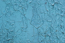 Cracked Flaking Turquoise Paint Texture