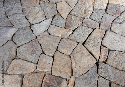 Fototapeta Texture of a floor made of stone slates