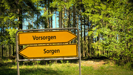 Wall Mural - Schild 356 - Vorsorgen