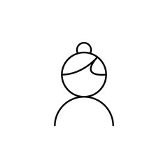 Poster - teacher icon. Element of school icon for mobile concept and web apps. Thin line teacher icon can be used for web and mobile