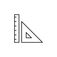 Poster - rulers icon. Element of school icon for mobile concept and web apps. Thin line rulers icon can be used for web and mobile