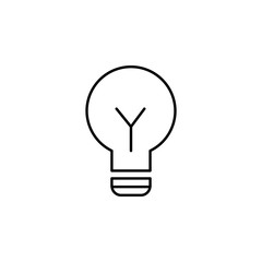 Poster - lamp icon. Element of education for mobile concept and web apps icon. Thin line icon for website design and development, app development. Premium icon