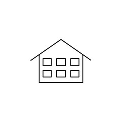 Poster - house icon. Element of education for mobile concept and web apps icon. Thin line icon for website design and development, app development. Premium icon