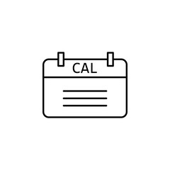 Poster - the calendar icon. Element of education for mobile concept and web apps icon. Thin line icon for website design and development, app development. Premium icon