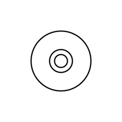 Poster - CD disk icon. Element of education for mobile concept and web apps icon. Thin line icon for website design and development, app development. Premium icon