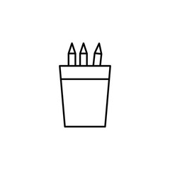 Poster - clerical cup icon. Element of education for mobile concept and web apps icon. Thin line icon for website design and development, app development. Premium icon