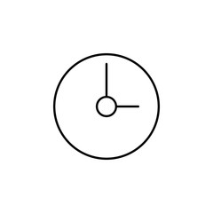 Poster - time watch icon. element of education for mobile concept and web apps icon. thin line icon for websi