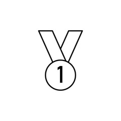 Poster - medal icon. Element of education for mobile concept and web apps icon. Thin line icon for website design and development, app development. Premium icon