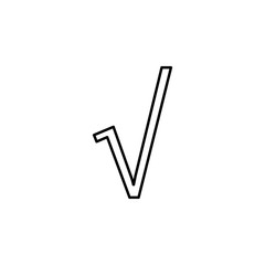 Poster - root icon. Element of education for mobile concept and web apps icon. Thin line icon for website design and development, app development. Premium icon