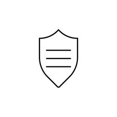 Poster - shield protection icon. Element of finance for mobile concept and web apps icon. Thin line icon for website design and development, app development. Premium icon