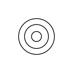 Poster - target icon. Element of finance for mobile concept and web apps icon. Thin line icon for website design and development, app development. Premium icon