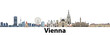 Vienna vector city skyline