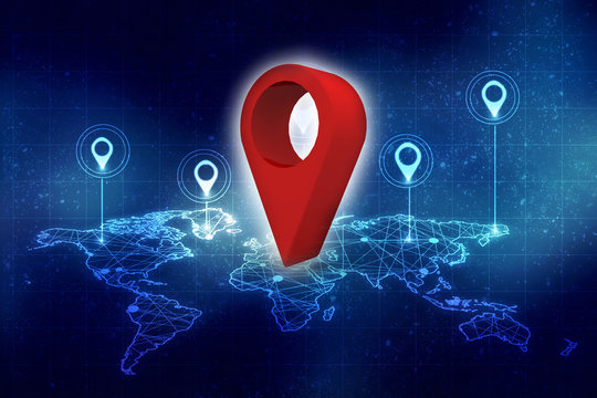 3d  rendering travel and navigation planning, concept