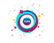 © blankstock - Tips sign icon. Star symbol. Service money. Colorful button with icon. Geometric elements. Vector
