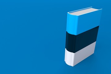 Wall Mural - Book with estonian flag