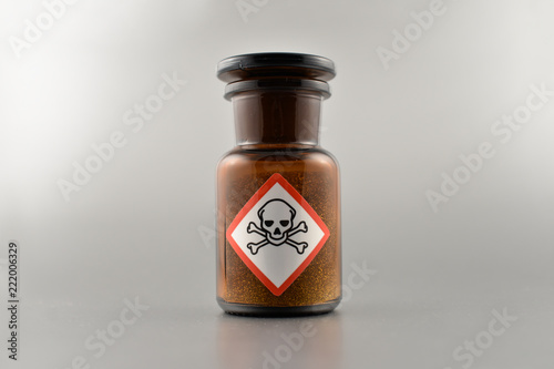 Fotografía Vial with poison stock images