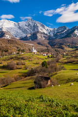 Wall Mural - Panorama di Serpenizza in Autunno, Slovenia