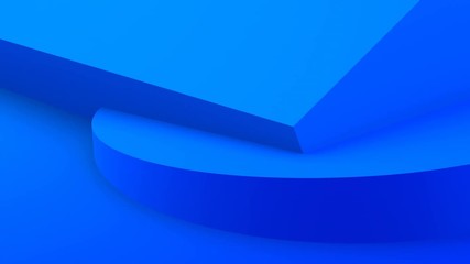 Poster - Abstract 3d rendering of rotating geometric shapes. Modern looped animation background. Seamless motion design. 4k UHD