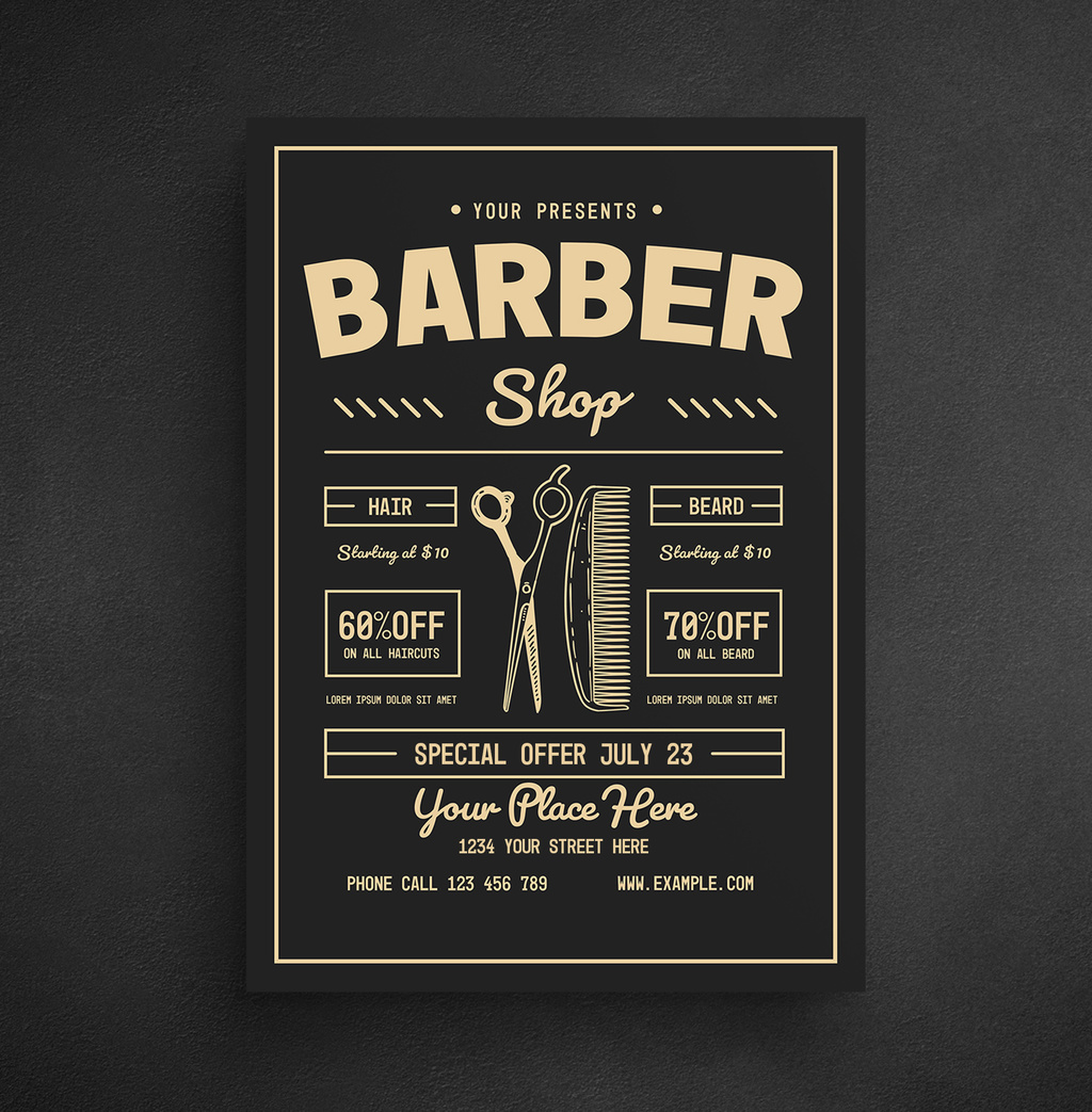 Barber Shop Flyer (1269189)