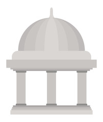 bank building isolated icon