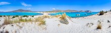 Amazing Tropical Sandy Beach Of Simos On Elafonissos Island, Peloponnese, Greece.