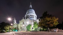 Timelapse Of Traffic By St Paul's Cathedral, London
