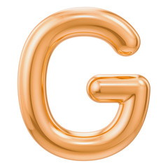 Poster - golden letter g, 3d rendering